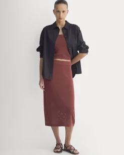 Lace-Knit Maxi Skirt
