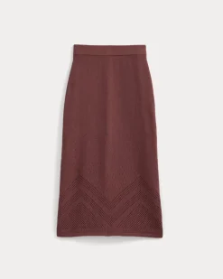 Lace-Knit Maxi Skirt