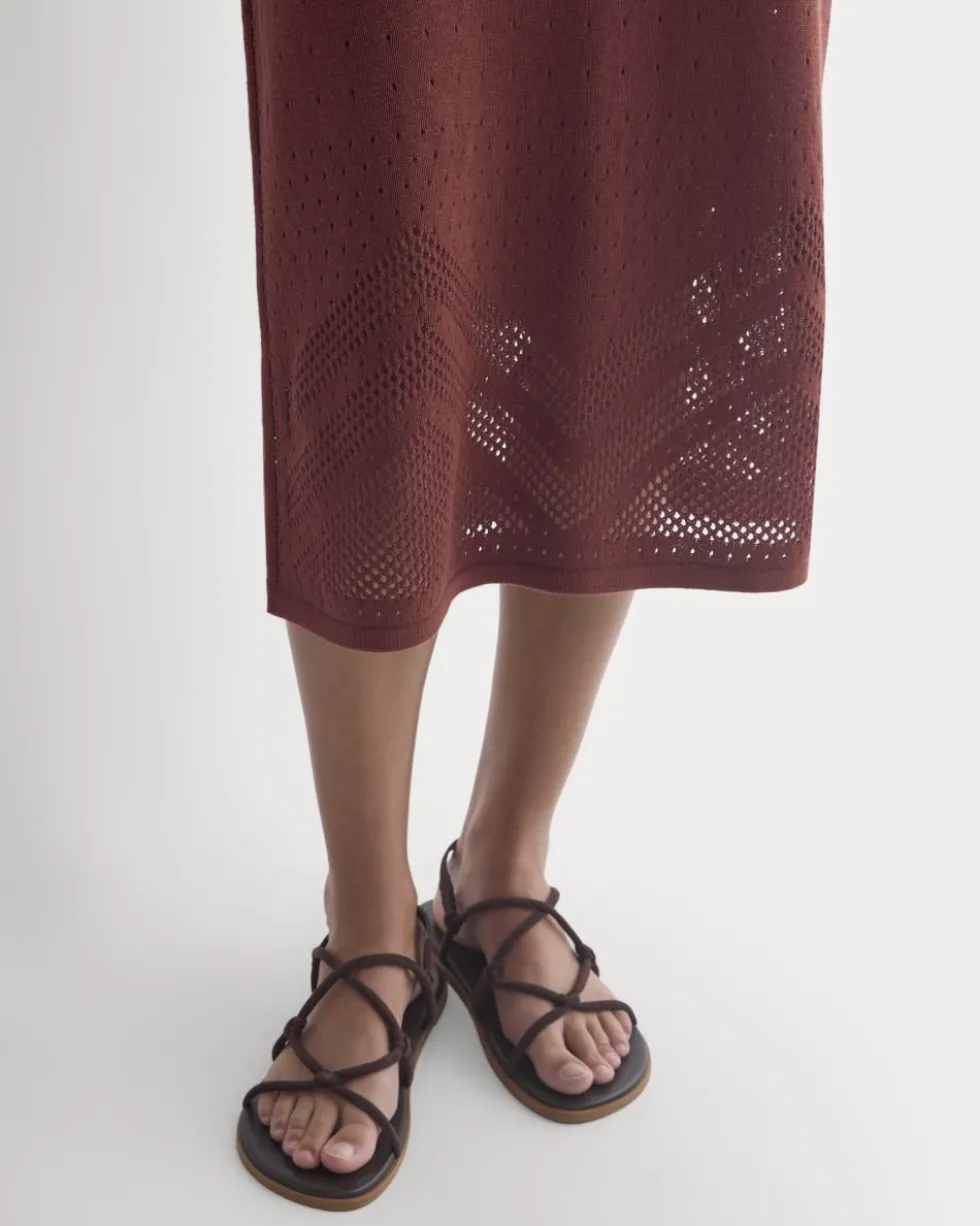 Lace-Knit Maxi Skirt