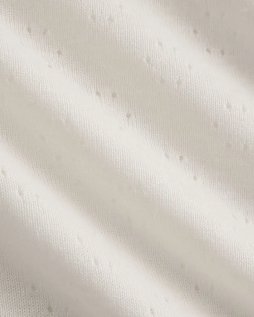 Lace-Trimmed Tank in Fine Linen
