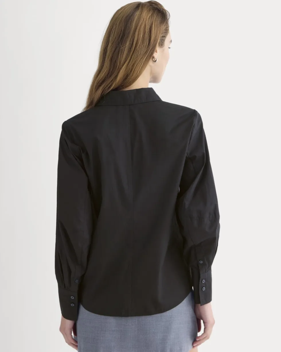 Lantern-Sleeve Shirt in Lightweight Cotton