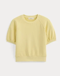 Lightweight Terry Blouson Short-Sleeve Crew