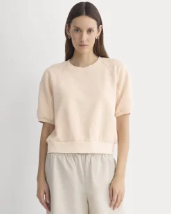 Lightweight Terry Blouson Short-Sleeve Crew
