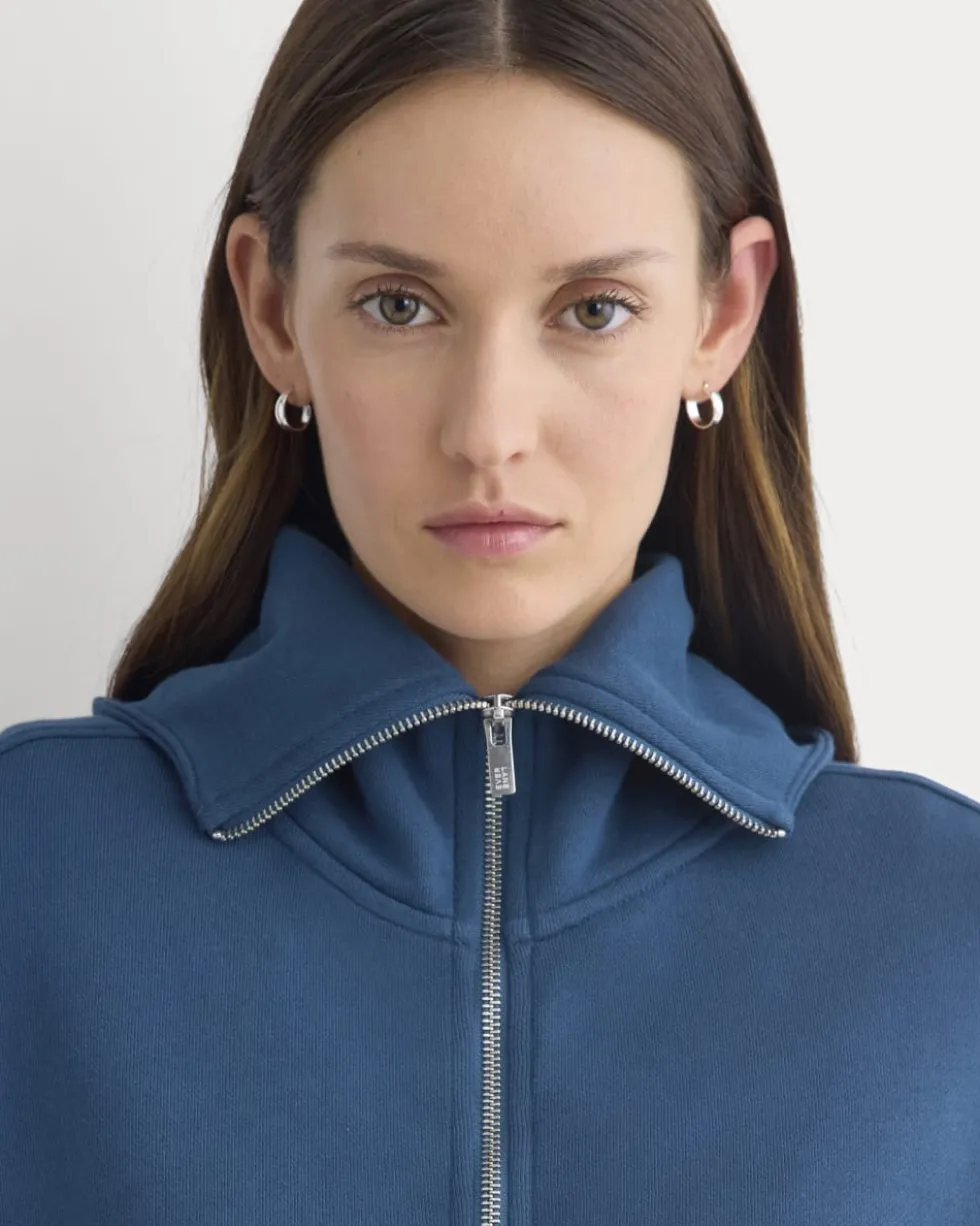 Lightweight Terry Cropped Full-Zip