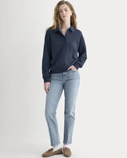Lightweight Terry Polo Sweatshirt