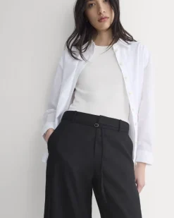 Long Tailored Short in Stretch Linen