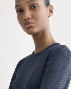 Lounge Rib Cropped Shirt