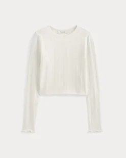 Lounge Rib Cropped Shirt