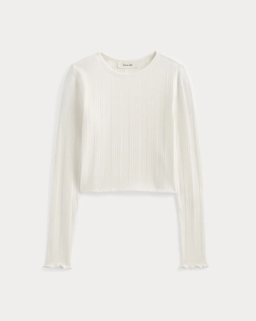 Lounge Rib Cropped Shirt