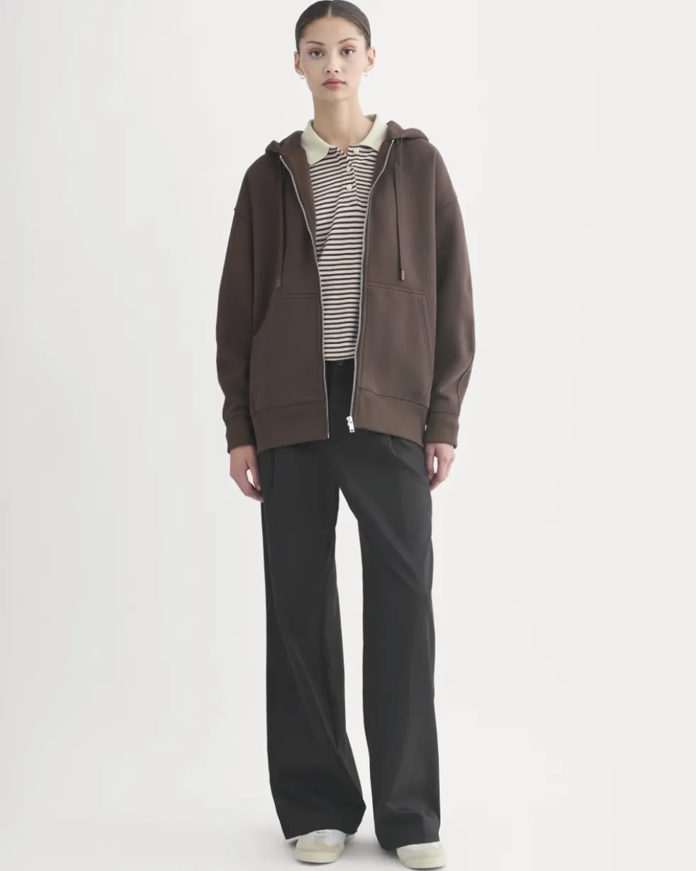 Luxe Fleece Oversized Full-Zip Hoodie