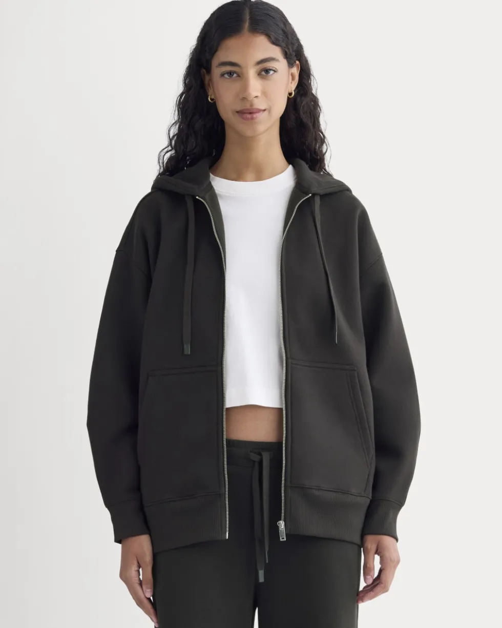 Luxe Fleece Oversized Full-Zip Hoodie