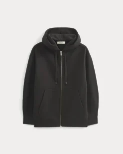 Luxe Fleece Oversized Full-Zip Hoodie