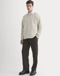 Luxe Fleece Rugby Polo