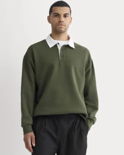 Luxe Fleece Rugby Polo