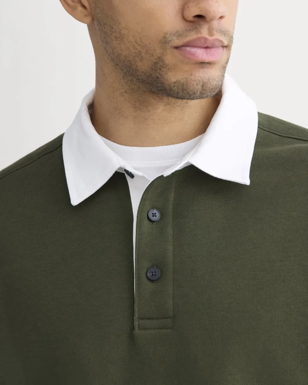 Luxe Fleece Rugby Polo