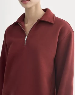 Luxe Fleece Zip Polo