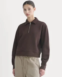 Luxe Fleece Zip Polo