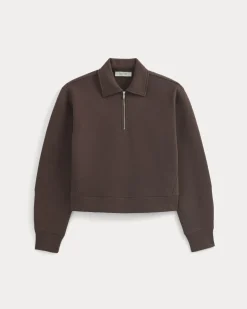 Luxe Fleece Zip Polo