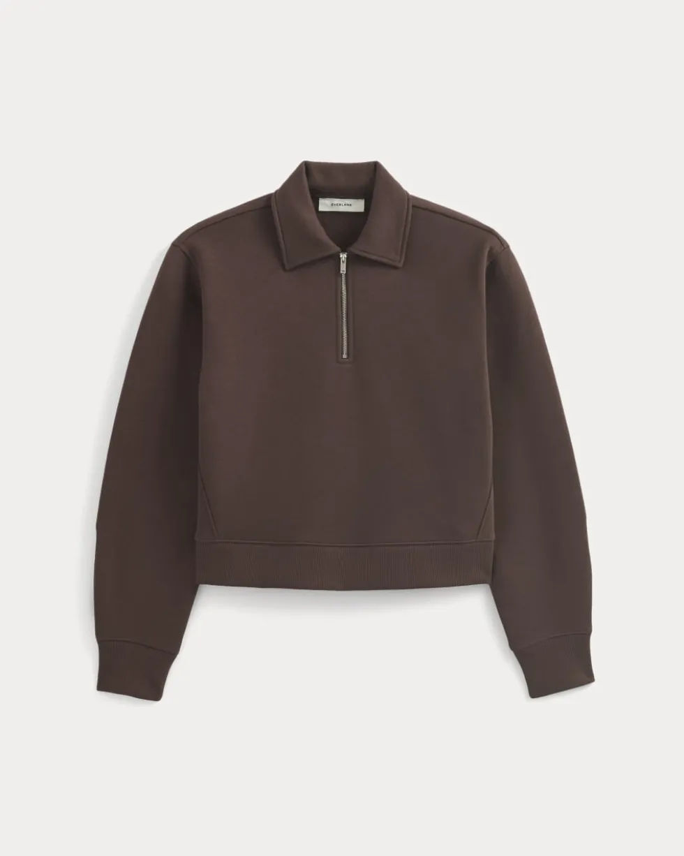 Luxe Fleece Zip Polo