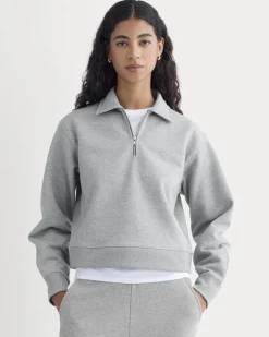 Luxe Fleece Zip Polo