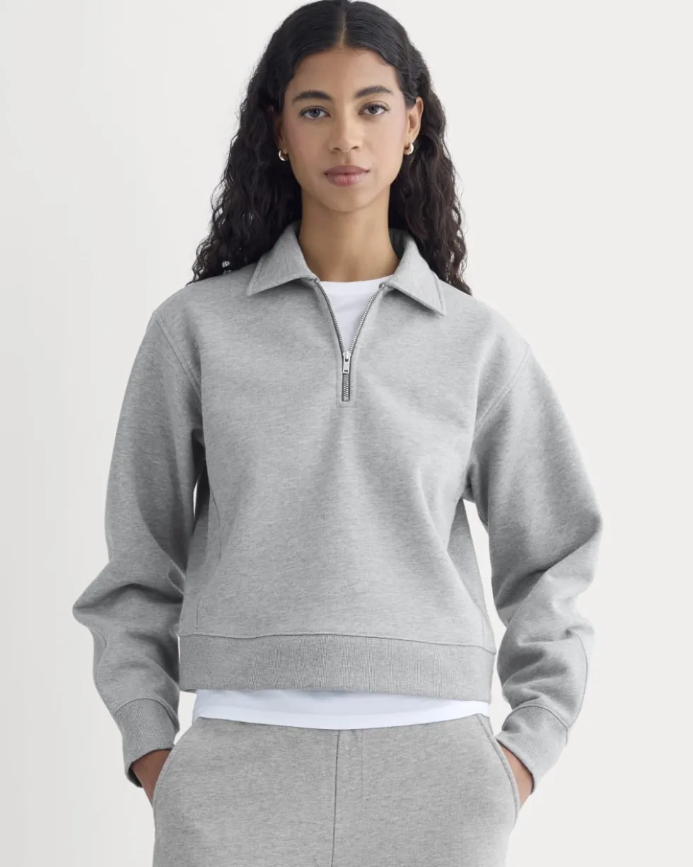 Luxe Fleece Zip Polo