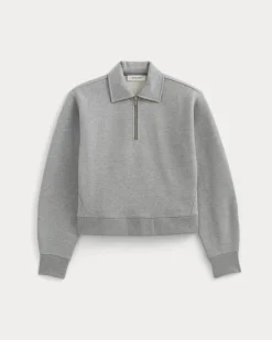 Luxe Fleece Zip Polo