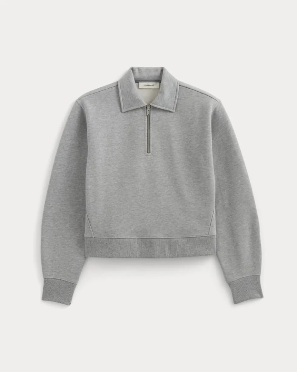 Luxe Fleece Zip Polo