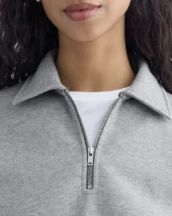 Luxe Fleece Zip Polo