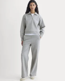 Luxe Fleece Zip Polo