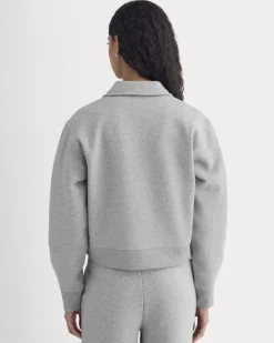 Luxe Fleece Zip Polo