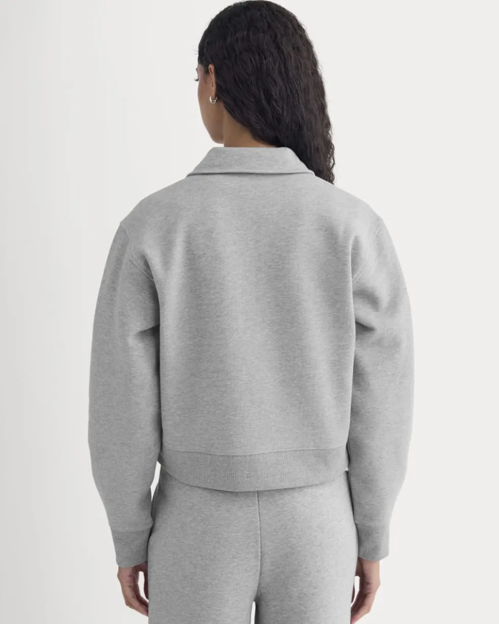 Luxe Fleece Zip Polo