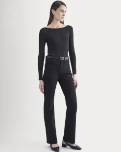 Luxe Rib Boatneck Top