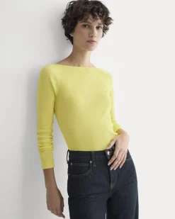 Luxe Rib Boatneck Top