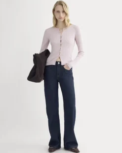 Luxe Rib Button-Up Top