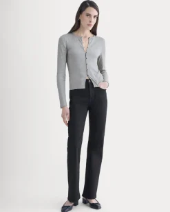 Luxe Rib Button-Up Top
