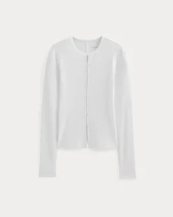 Luxe Rib Button-Up Top