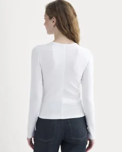Luxe Rib Button-Up Top