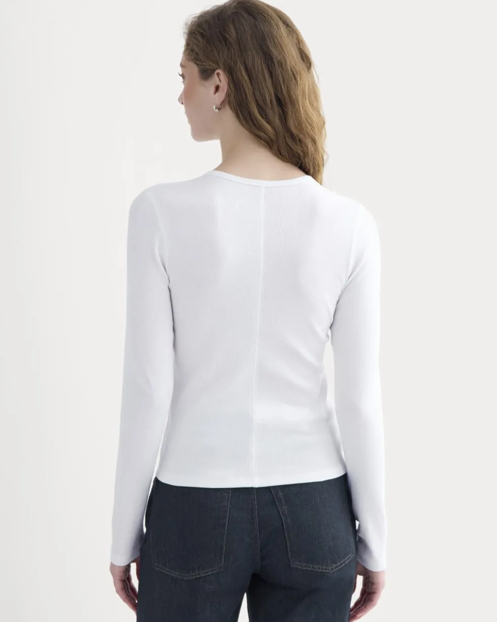 Luxe Rib Button-Up Top