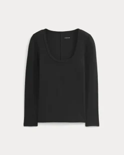Luxe Rib Deep U-Neck Top