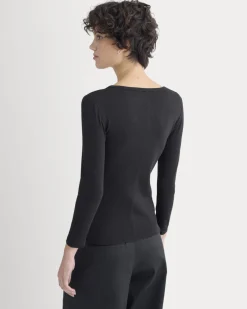 Luxe Rib Deep U-Neck Top