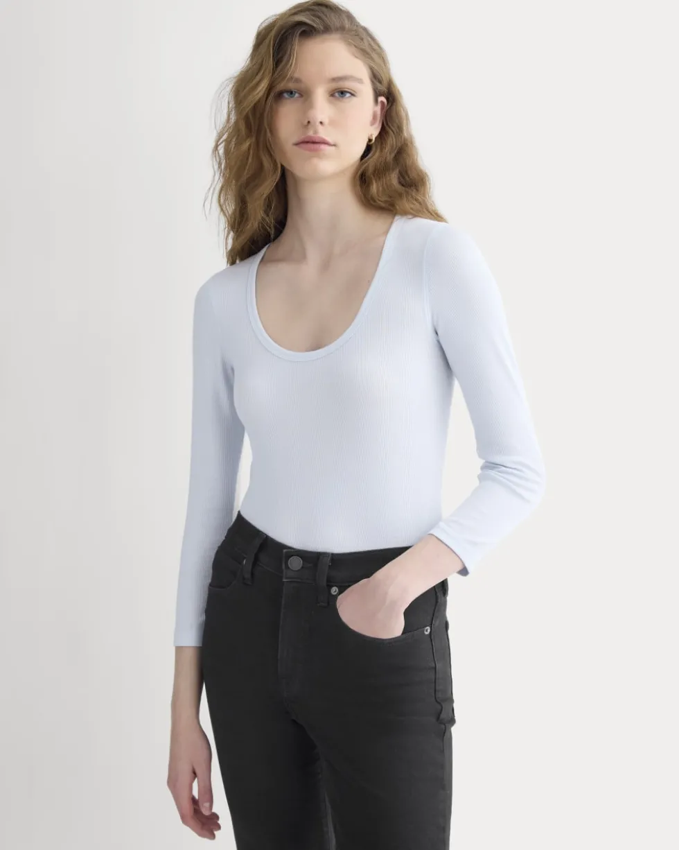 Luxe Rib Deep U-Neck Top