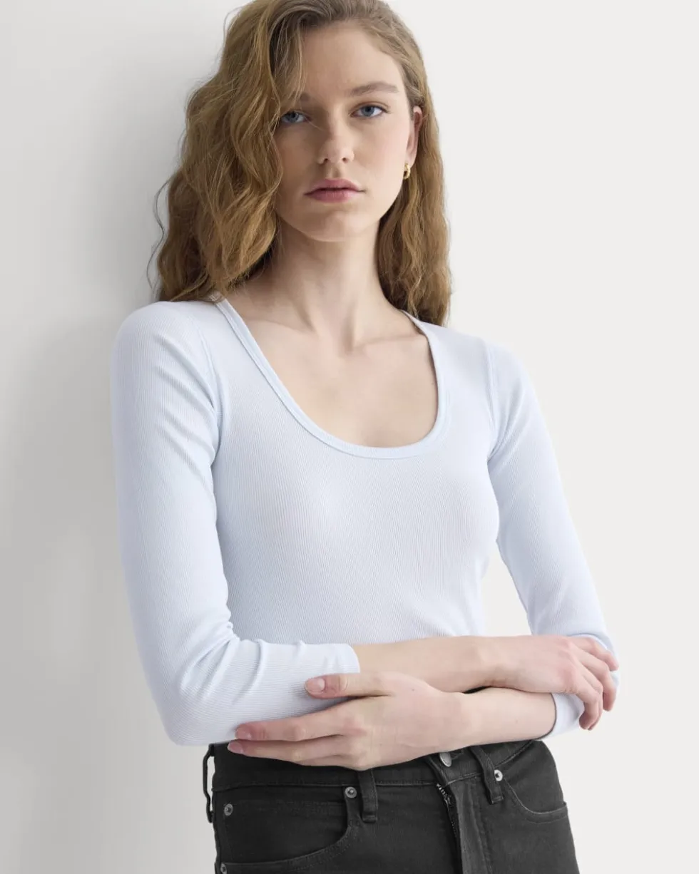 Luxe Rib Deep U-Neck Top