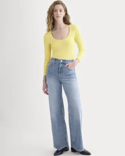 Luxe Rib Deep U-Neck Top