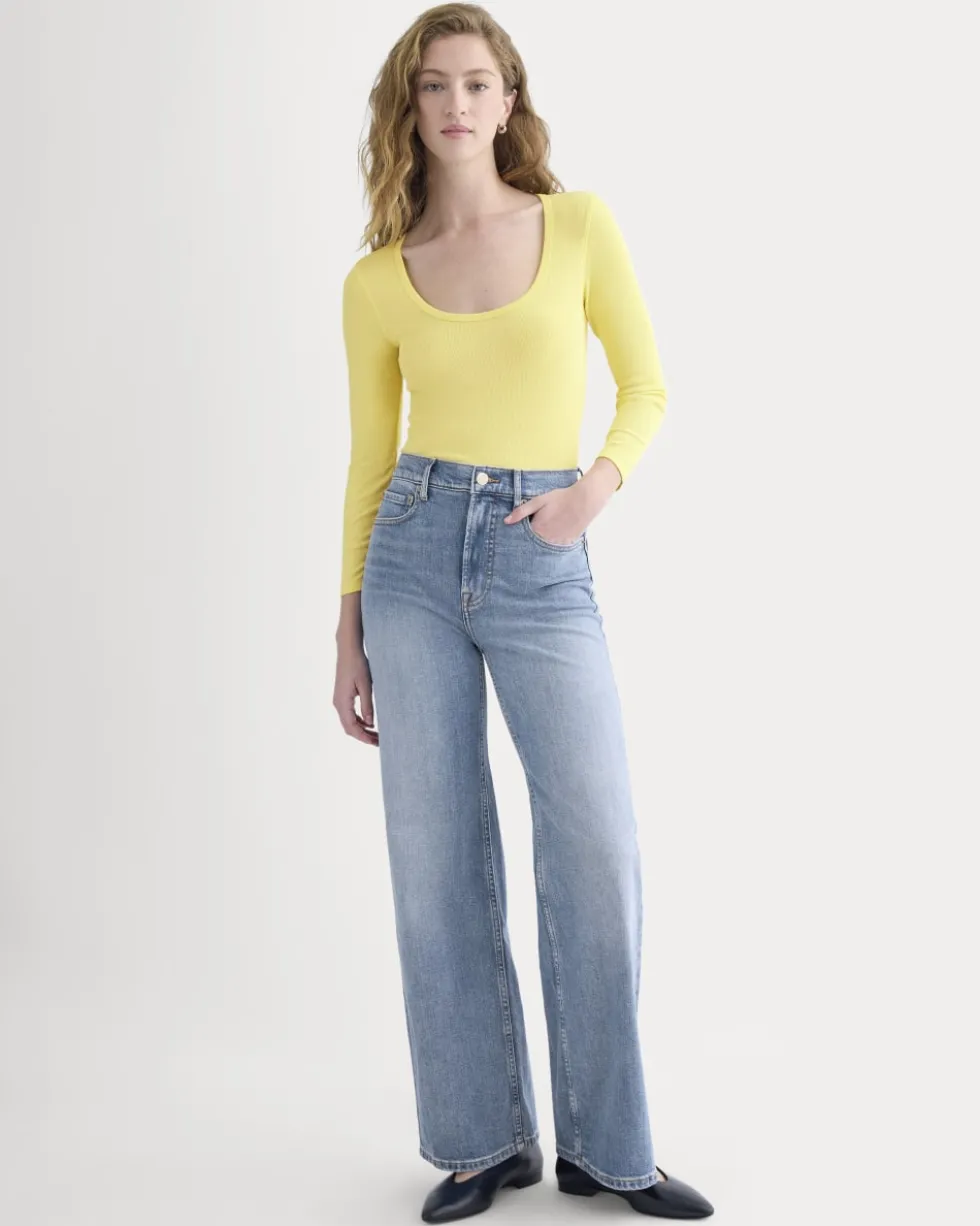 Luxe Rib Deep U-Neck Top