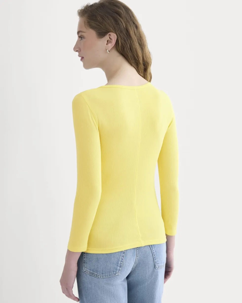 Luxe Rib Deep U-Neck Top