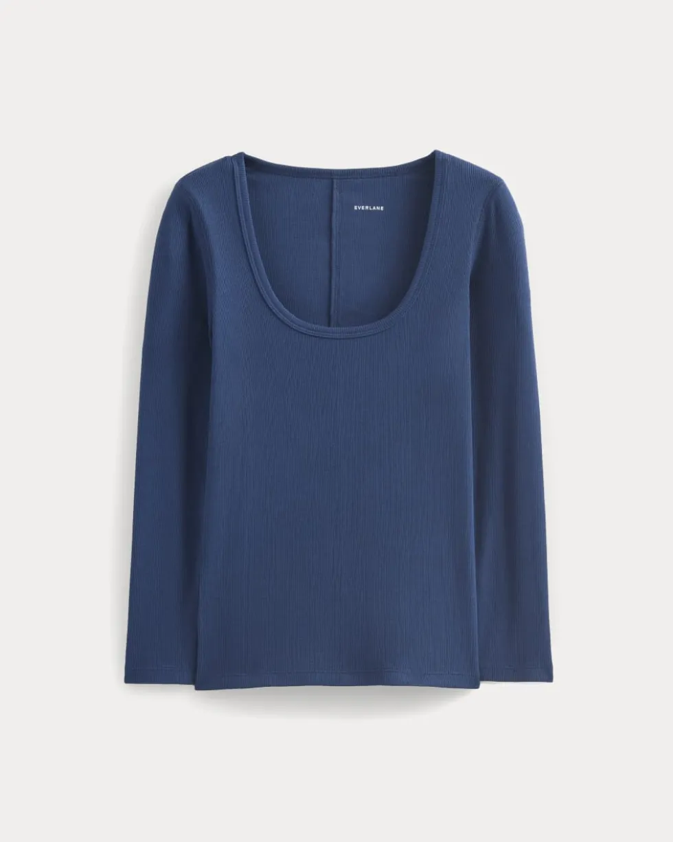 Luxe Rib Deep U-Neck Top