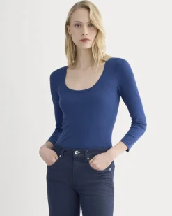 Luxe Rib Deep U-Neck Top