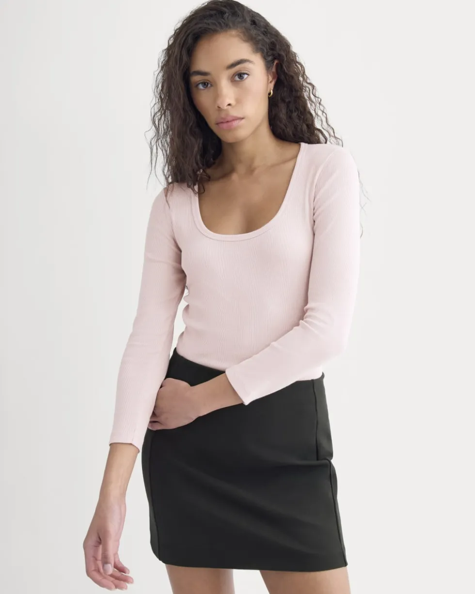 Luxe Rib Deep U-Neck Top