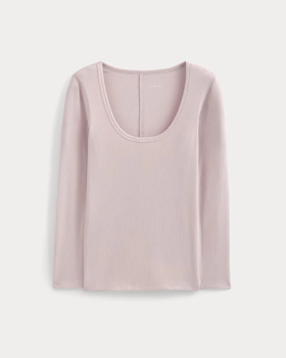 Luxe Rib Deep U-Neck Top
