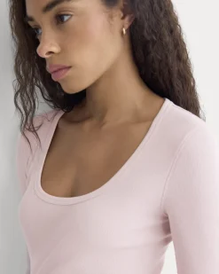 Luxe Rib Deep U-Neck Top